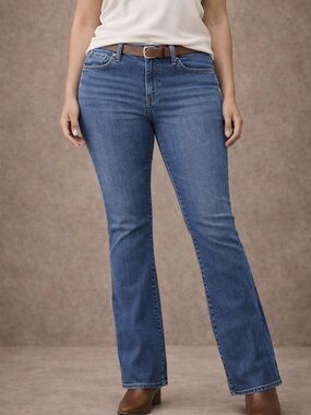 Banana Republic Factory Mid Blue Bootcut Jeans